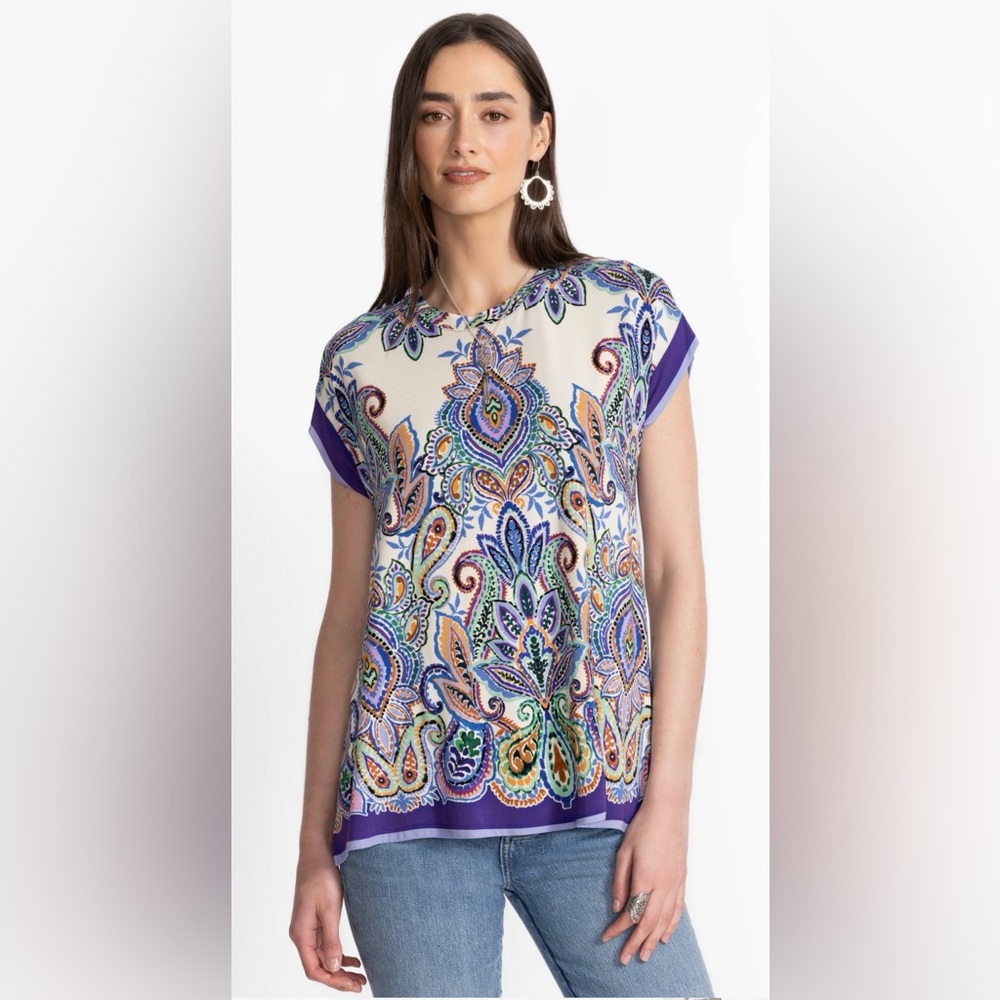 Johnny Was The Janie Favorite Crew Neck Draped Tee
